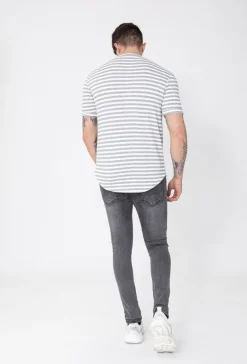 T-shirt à rayure maille