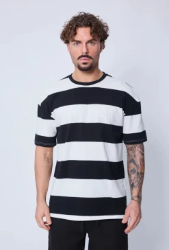 T-shirt à rayures décontracté
