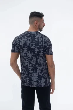 T-shirt aux motifs répétitifs monogramme