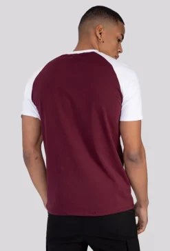 T-shirt avec manches raglan contrastantes