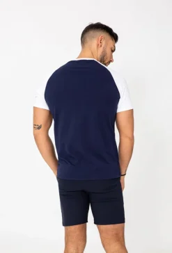 T-shirt avec manches raglan contrastantes