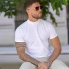 T-shirt basic col montant