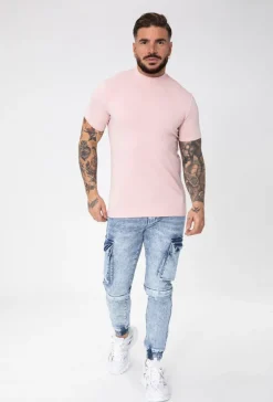 T-shirt basic col montant