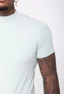 T-shirt basic col montant