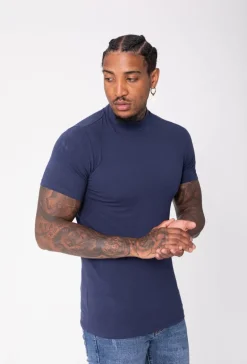 T-shirt basic col montant