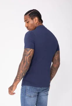 T-shirt basic col montant