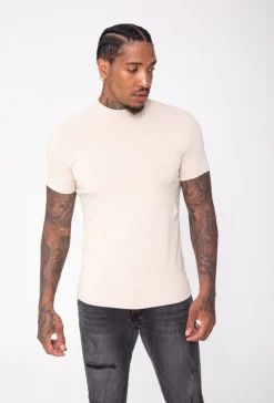 T-shirt basic col montant