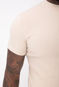 T-shirt basic col montant