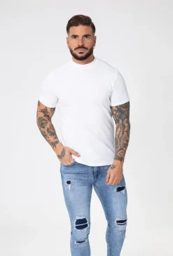 T-shirt basic col montant