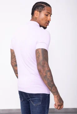 T-shirt basic col montant