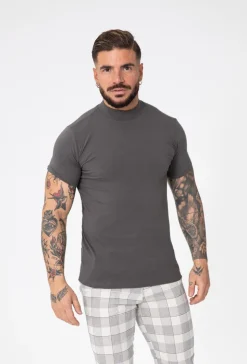 T-shirt basic col montant