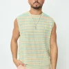 T-shirt débardeur à rayures