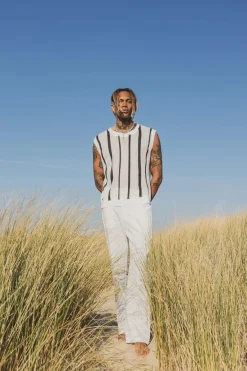 T-shirt débardeur blanc sans manches