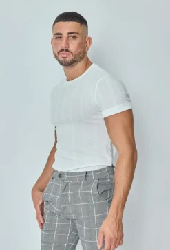 T-shirt léger à manches retroussés