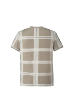 T-shirt maille à carreaux