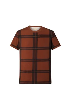 T-shirt maille à carreaux