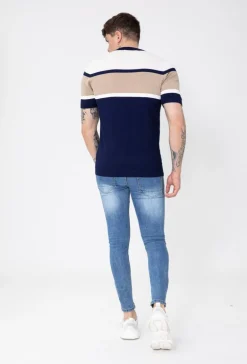 T-shirt maille tricolore