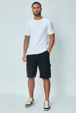 T-shirt manches courtes uni texturé