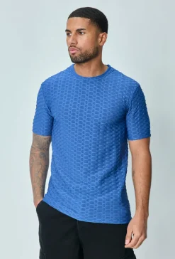 T-shirt manches courtes uni texturé