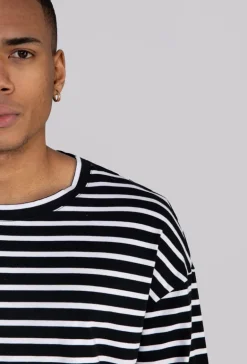 T-shirt marinière à manches longues