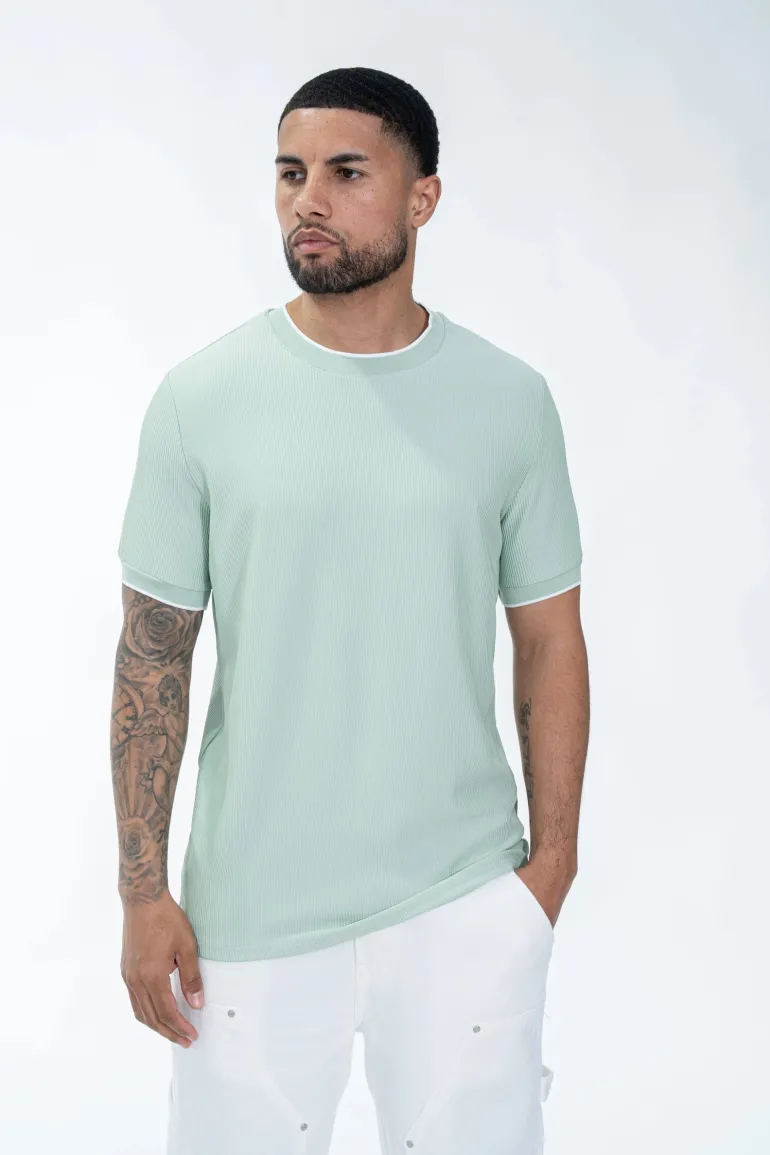 T-shirt minimaliste texturé