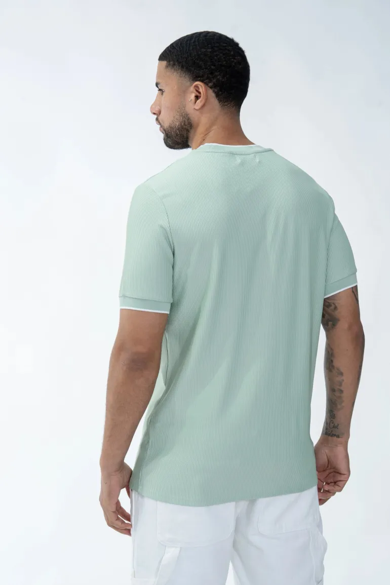 T-shirt minimaliste texturé