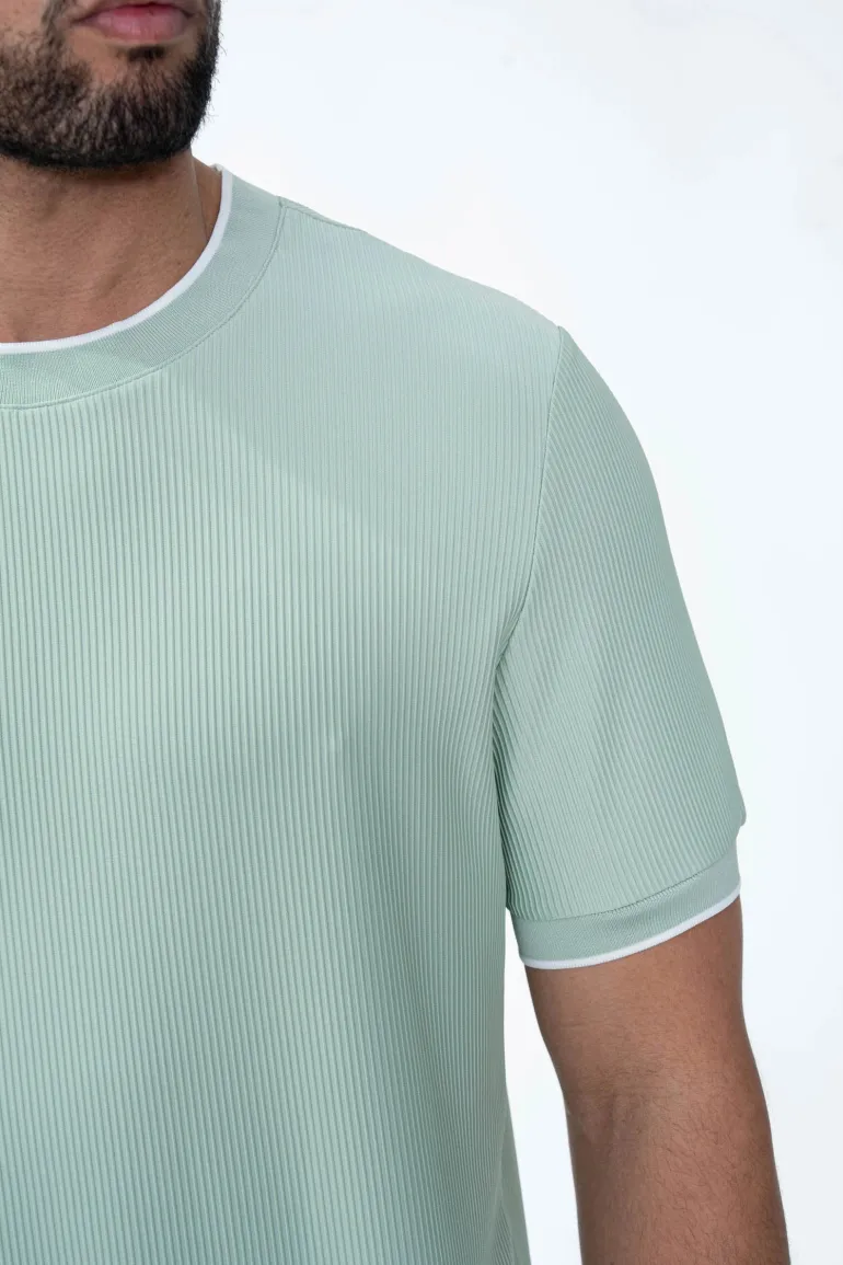 T-shirt minimaliste texturé