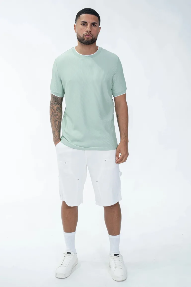T-shirt minimaliste texturé