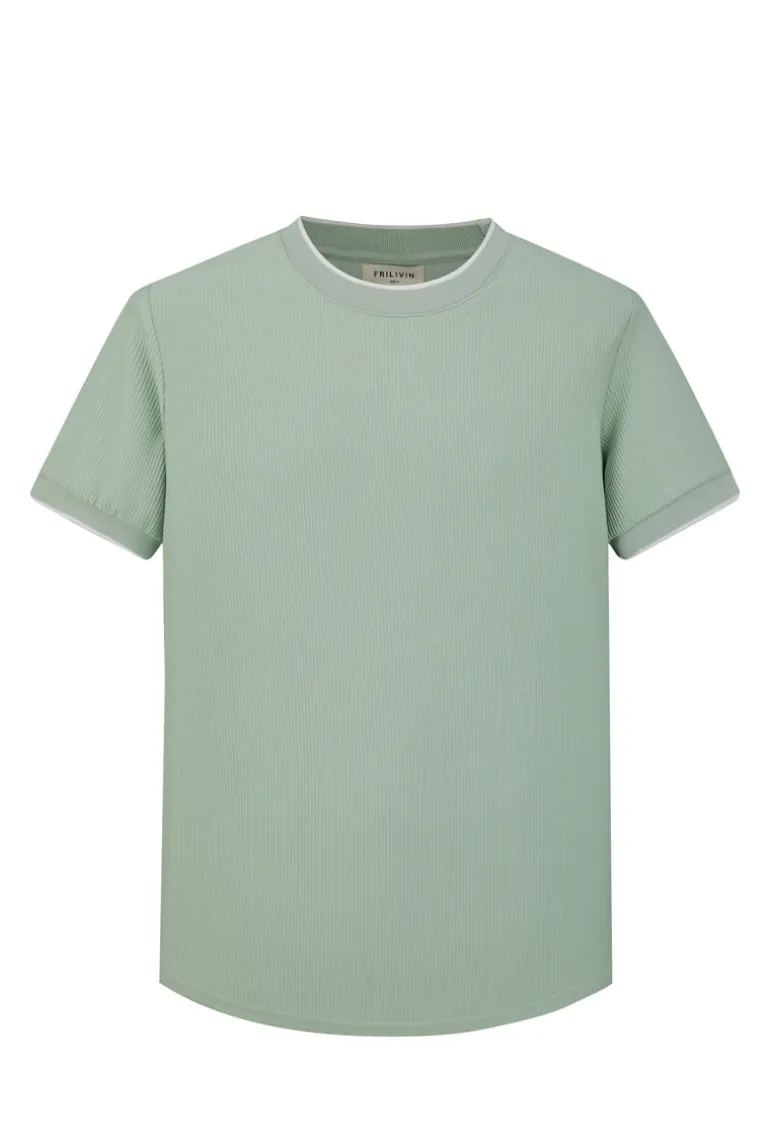 T-shirt minimaliste texturé