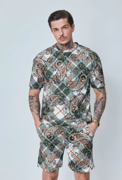 T-shirt oversize à imprimé fleuri