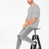T-shirt oversize à rayure