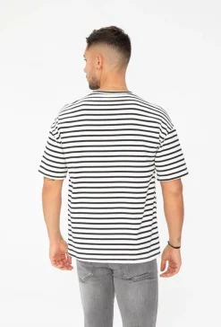 T-shirt oversize à rayure