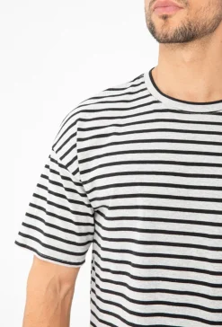 T-shirt oversize à rayure