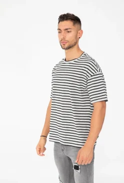 T-shirt oversize à rayure