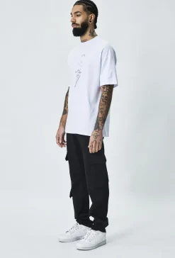 T-shirt oversize imprimé rock n roll