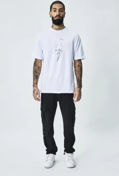 T-shirt oversize imprimé rock n roll