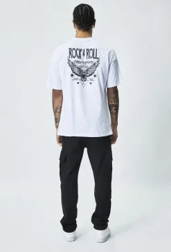 T-shirt oversize imprimé rock n roll