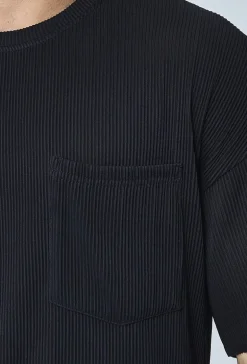 T-shirt oversize plissé