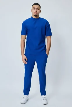 T-shirt plissé uni oversize