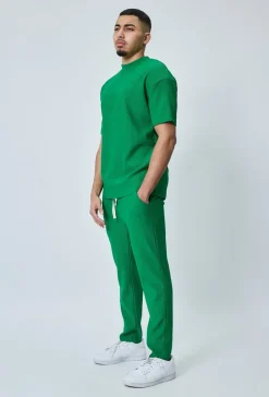 T-shirt plissé uni oversize