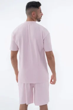 T-shirt plissé uni oversize