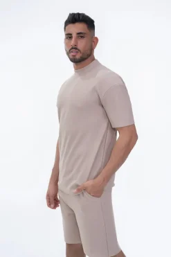 T-shirt plissé uni oversize