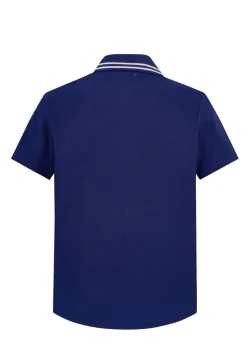 T-shirt polo en maille à zip style bowling