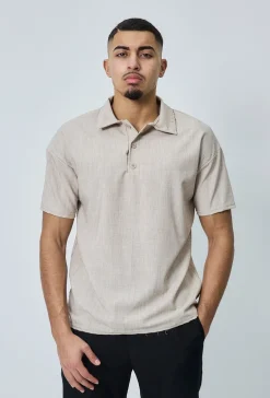 T-shirt polo toile décontracté