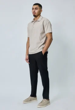 T-shirt polo toile décontracté