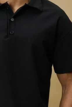 T-shirt polo toile décontracté