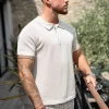 T-shirt polo zippé maille piquée