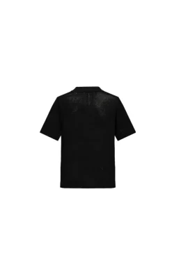 T-shirt polo zippé maille piquée