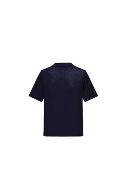 T-shirt polo zippé maille piquée
