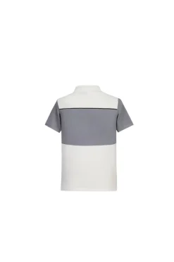 T-shirt polo zippé maille piquée